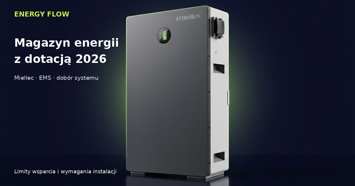 Dofinansowanie magazynu energii 2026. Ile otrzymasz i kiedy warto wybrać polski magazyn?
